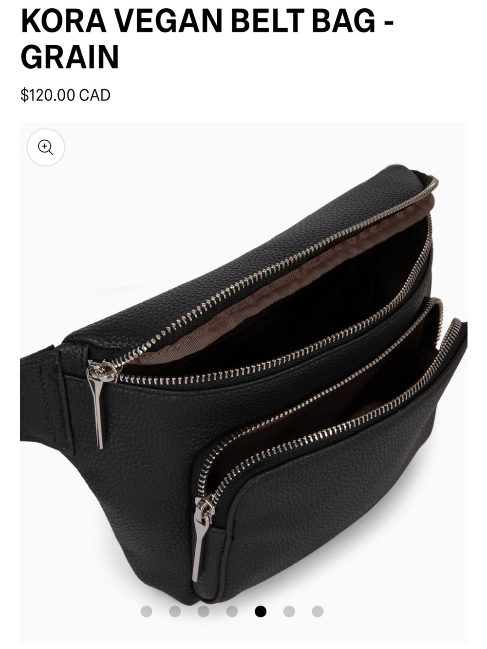Matt & Nat unisex Vegan Belt Bag - Black comes with 🆓🎁